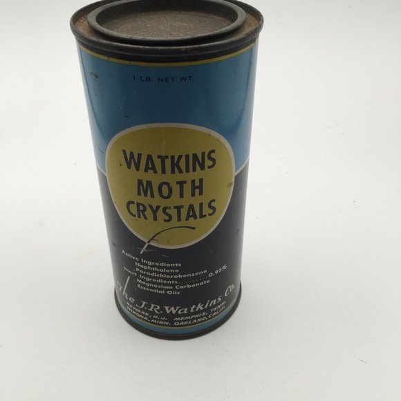 Vintage Watkins Moth Crystals can - Picture 1 of 6